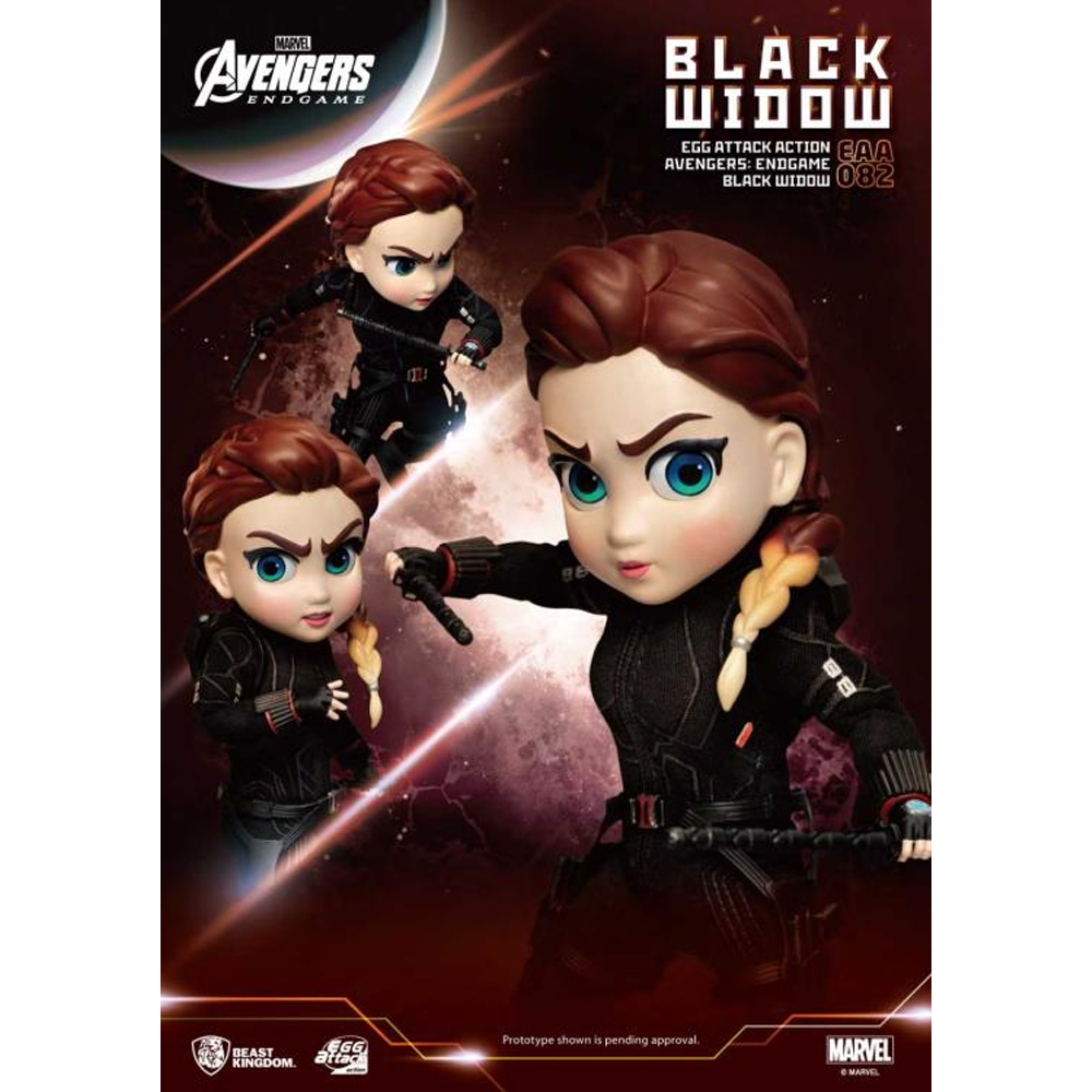 Beast Kingdom: Marvel: Avengers - EAA-082 Endgame Black Widow Egg Attack Action Figure