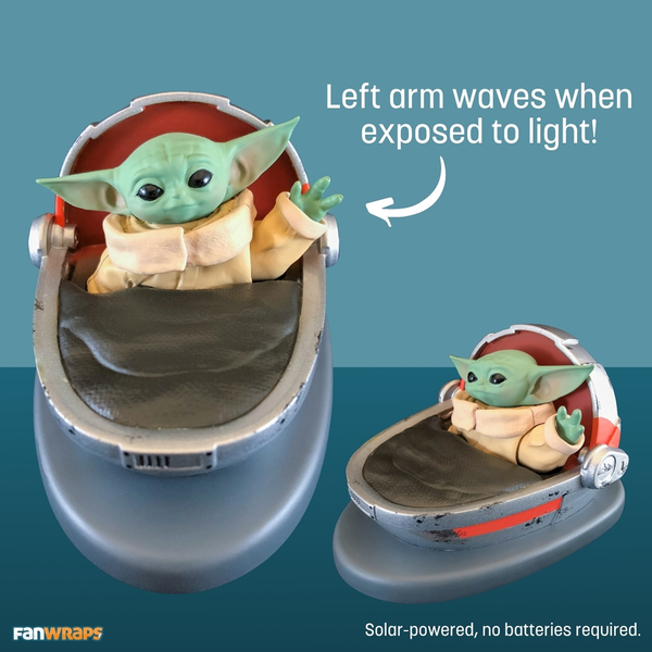 FanWraps: Star Wars: The Mandalorian - The Child (Grogu) Solar Powered Dashboard Waver