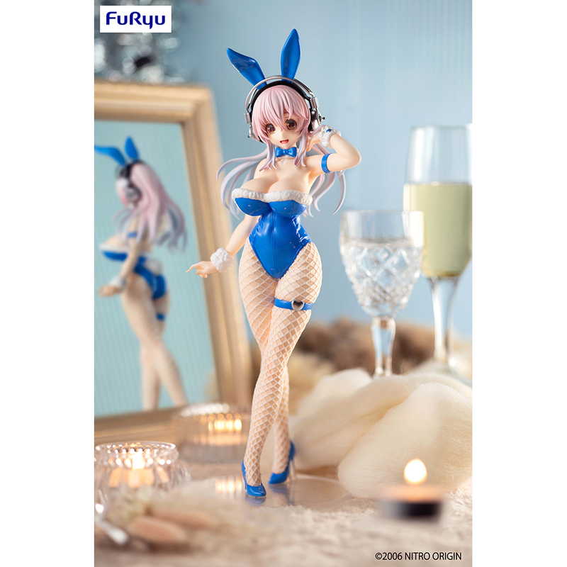 FuRyu: BiCute Bunnies - Super Sonico (Blue Rabbit Ver.) Figure