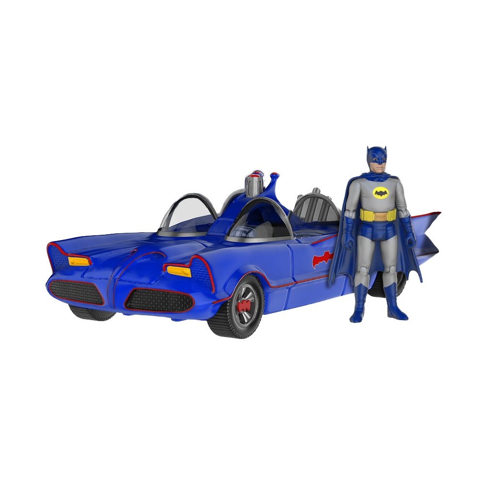 Funko: DC Comics: Batman - Blue Batmobile with Batman (Classic 1966 TV Series) Vinyl Figure 2017 Fall Convention Exclusive