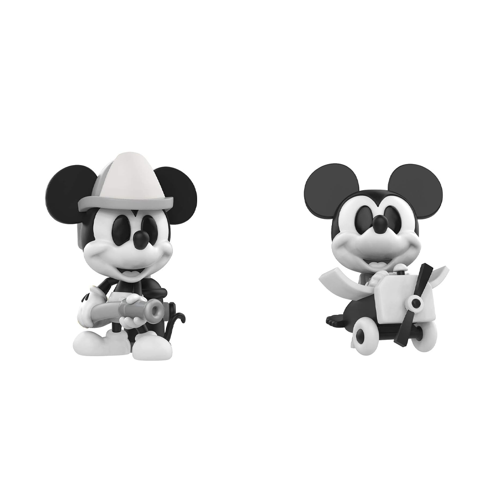 Funko: Disney - Firefighter and Plane Crazy Mickey Mouse 2-Pack Mini Vinyl Figure 2018 Fall Convention Exclusive [READ DESCRIPTION]