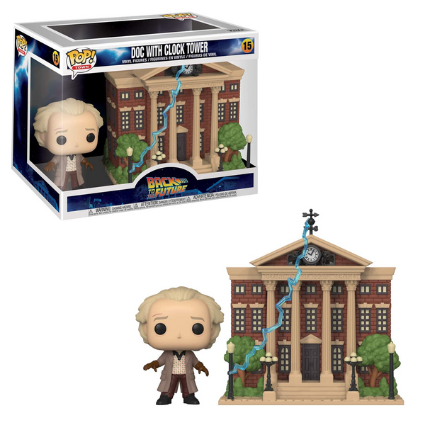 Funko POP! Town: Back To The Future - Doc w/ Clock Tower Vinyl Figure