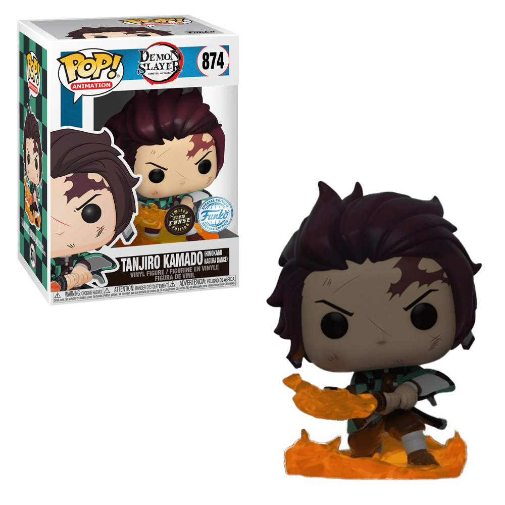 Funko POP! Demon Slayer: Kimetsu no Yaiba - Tanjiro Kamado (Hinokami Kagura Dance) Vinyl Figure #874 Special Edition Exclusive