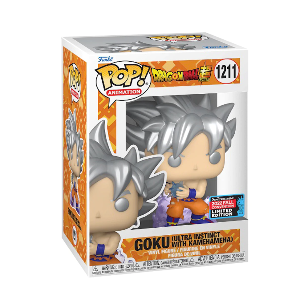 Funko POP! Dragon Ball Super - Goku (Ultra Instinct with Kamehameha) Vinyl Figure #1211 2022 Fall Convention Exclusive [READ DESCRIPTION]