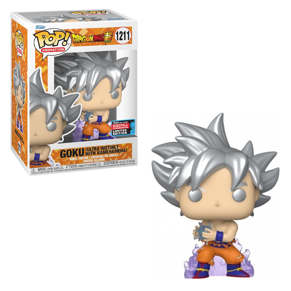 Funko POP! Dragon Ball Super - Goku (Ultra Instinct with Kamehameha) Vinyl Figure #1211 2022 Fall Convention Exclusive [READ DESCRIPTION]