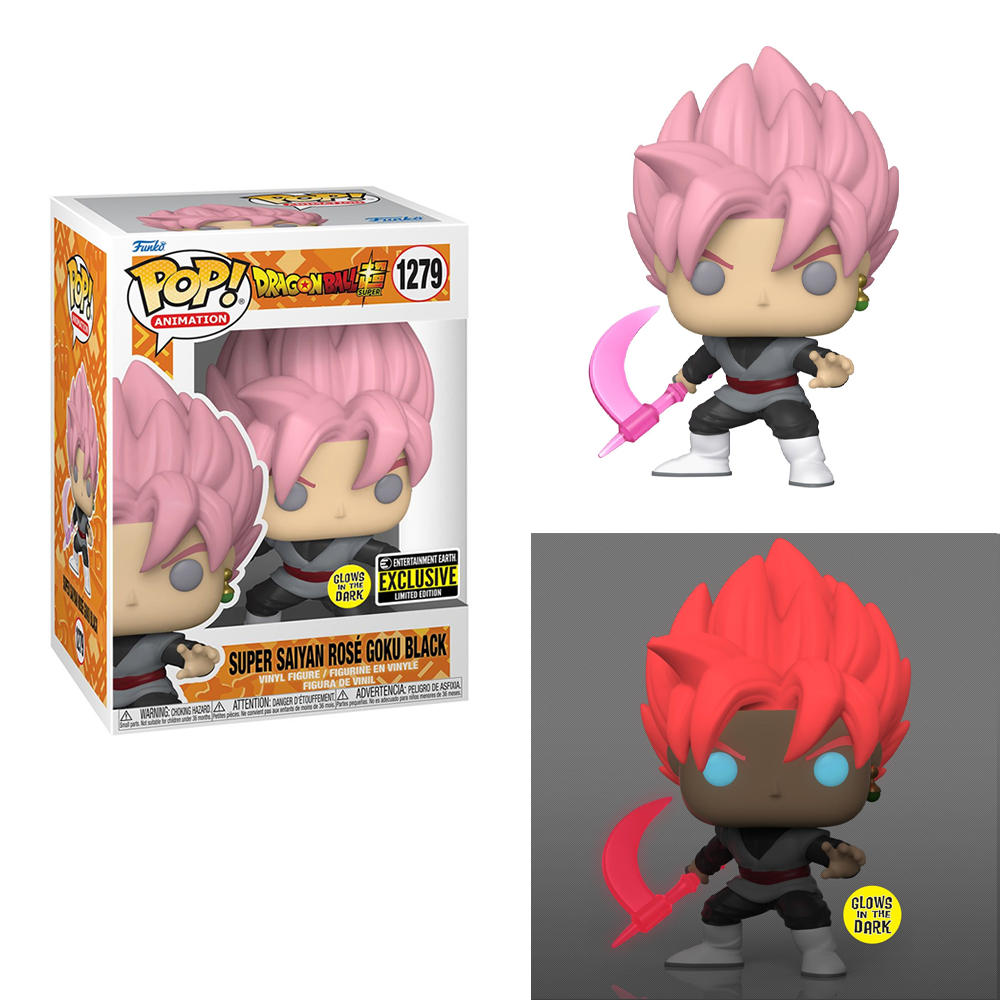 Funko POP! Dragon Ball Super - Super Saiyan Rose Goku Black (Glow in the Dark) Vinyl Figure #1279 Entertainment Earth Exclusive [READ DESCRIPTION]