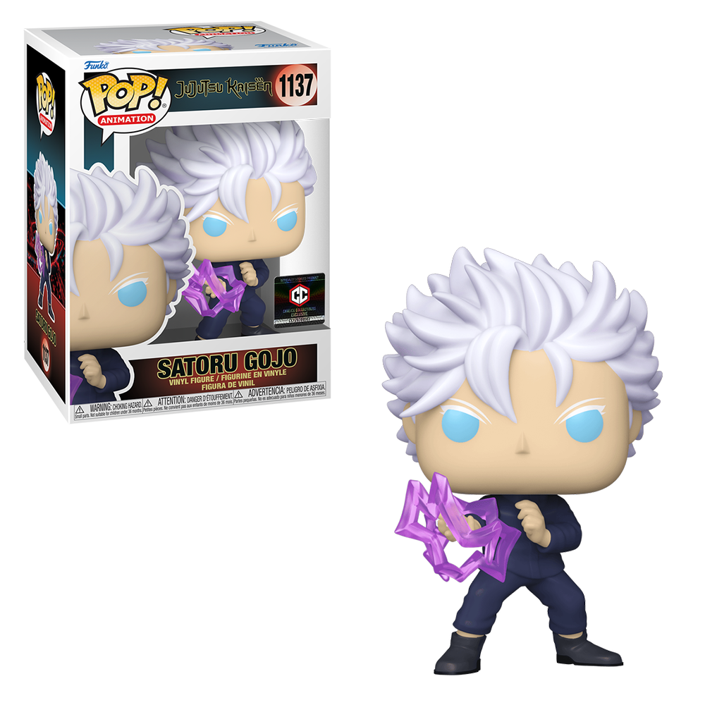 Funko POP! Jujutsu Kaisen - Satoru Gojo (Unmasked with Hollow Purple) Vinyl Figure #1137 Chalice Exclusive [READ DESCRIPTION]