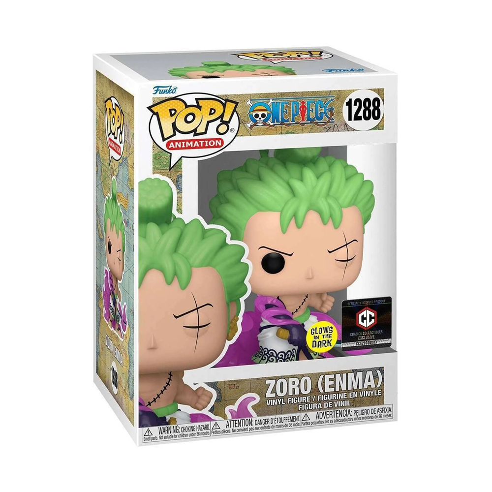 Funko POP! One Piece - Zoro (Enma) Glow in the Dark Vinyl Figure #1288 Chalice Exclusive [READ DESCRIPTION]