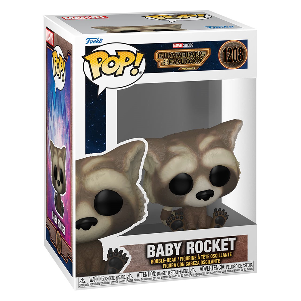 [PRE-ORDER] Funko POP! Marvel: Guardians of the Galaxy: Volume 3 - Baby Rocket Vinyl Figure #1208