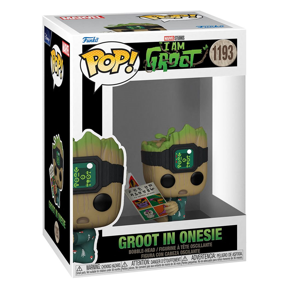 [PRE-ORDER] Funko POP! Marvel: I Am Groot - Groot in Onesie with Book Vinyl Figure #1193