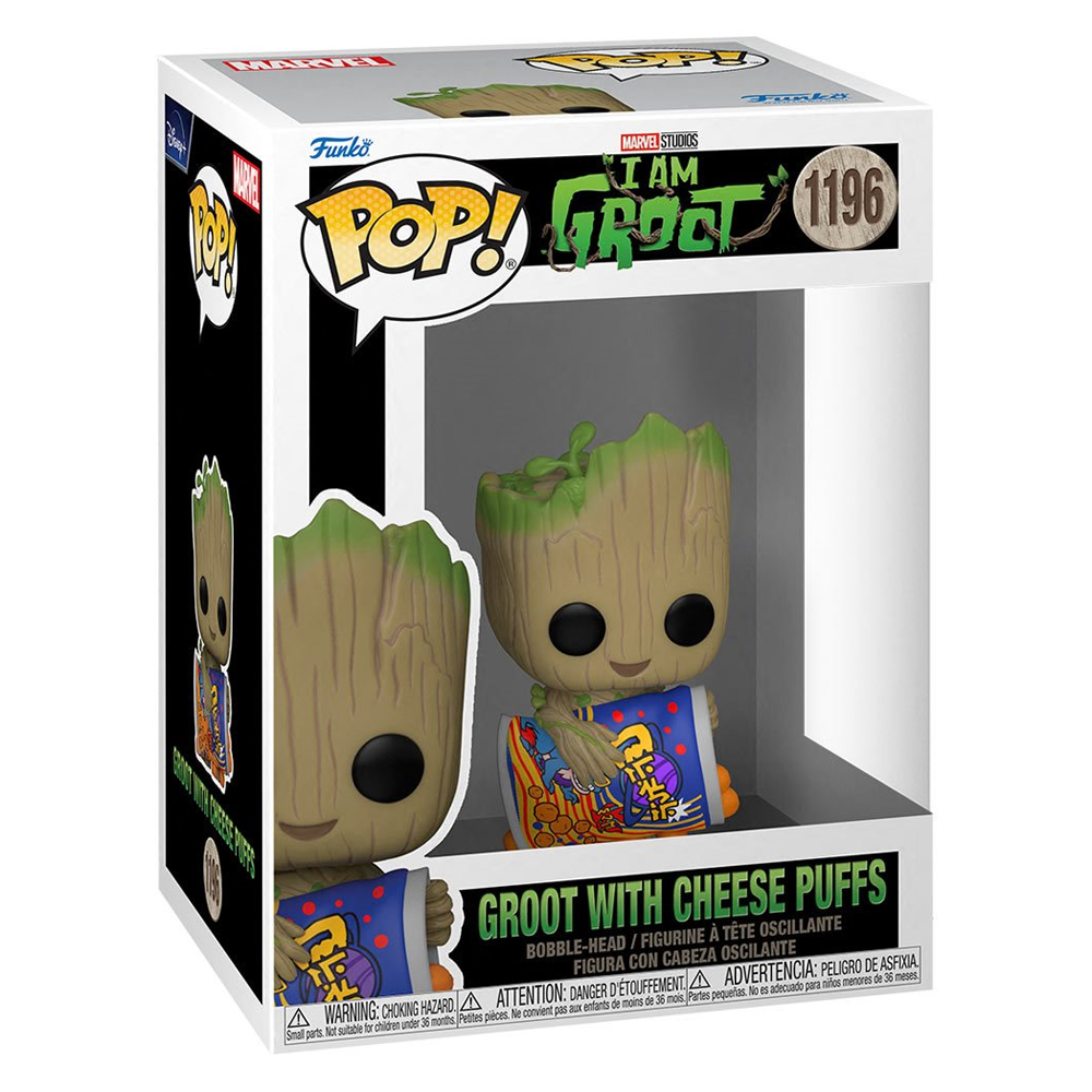 [PRE-ORDER] Funko POP! Marvel: I Am Groot - Groot with Cheese Puffs Vinyl Figure #1196