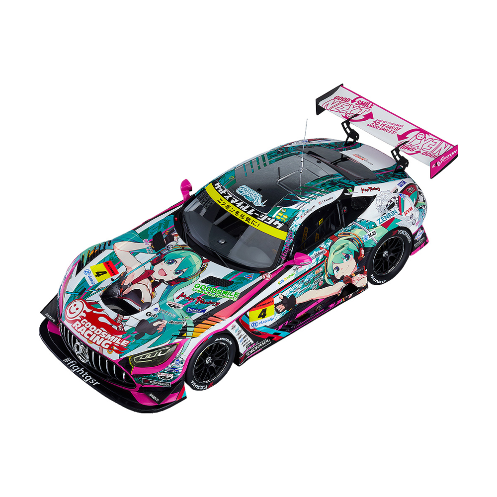 Good Smile Racing: Vocaloid - Racing Hatsune Miku AMG (2020 Super GT Okayama Test Ver.) 1/18 Scale Resin Miniature Car Figure