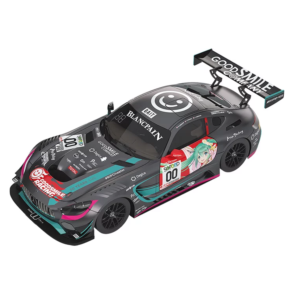 Good Smile Racing: Vocaloid - Racing Hatsune Miku AMG (2017 SPA24H Finals Ver.) 1/18 Scale Resin Miniature Car Figure