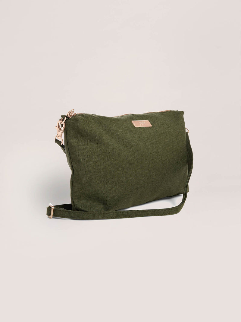 Be Quick Shoulder Purse - Olive Chromatics