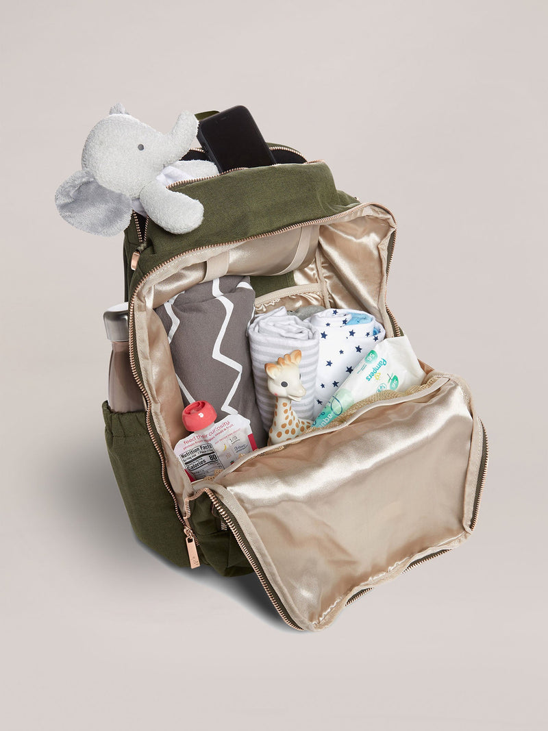 Zealous Large Diaper Backpack - Olive Chromatics