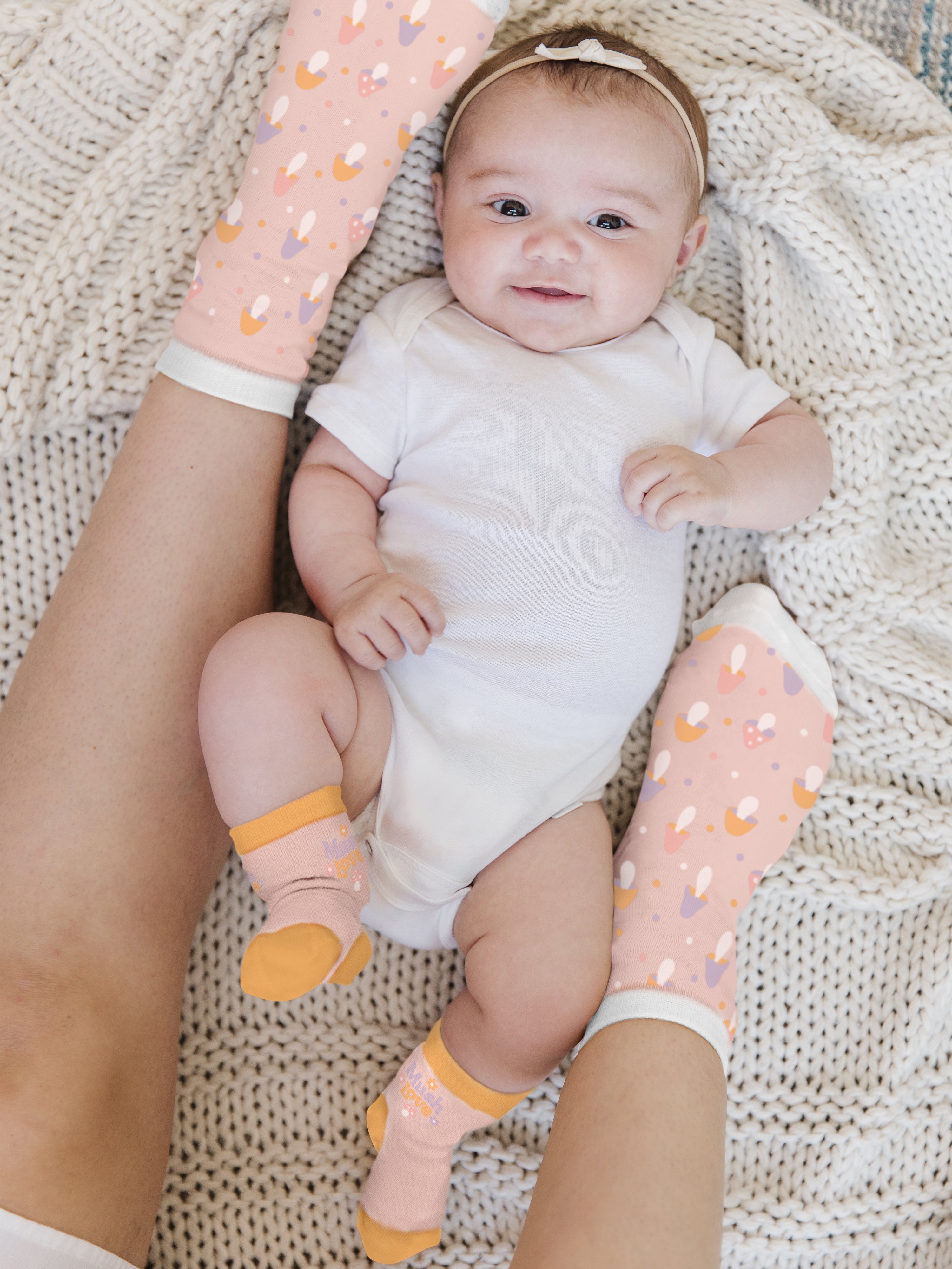 Mama & Me Matching Socks Set -  Mushy Love