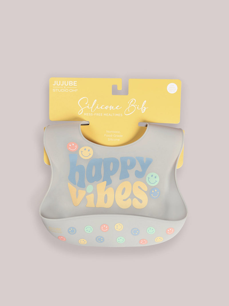 Silicone Bib - Happy Baby Vibes