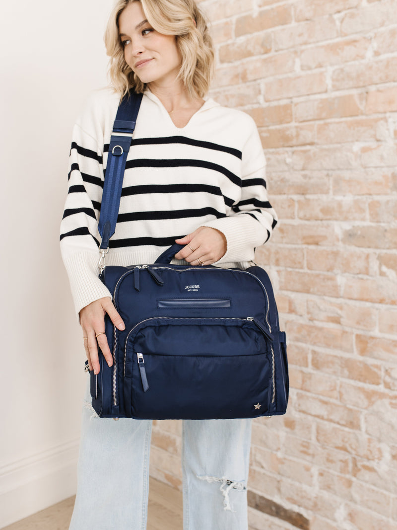 Satchel Diaper Bag - Navy