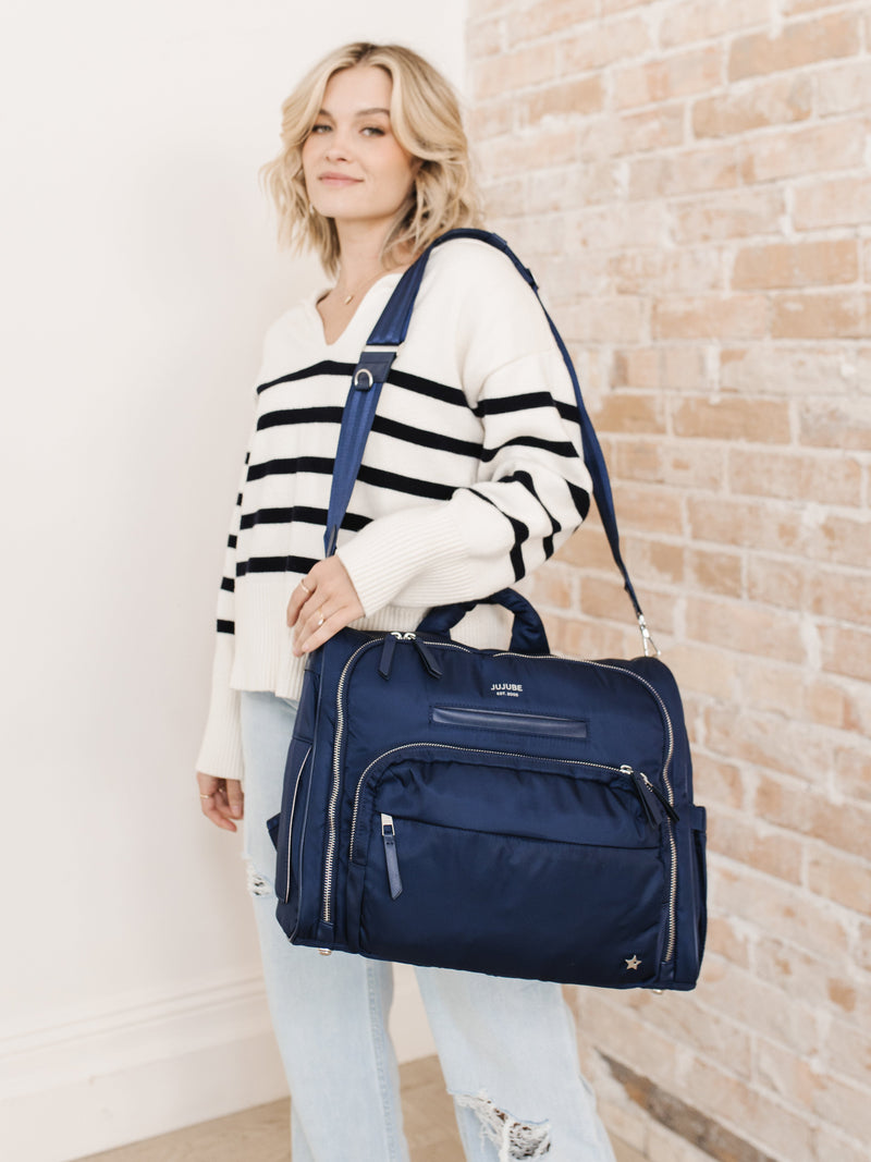 Satchel Diaper Bag - Navy