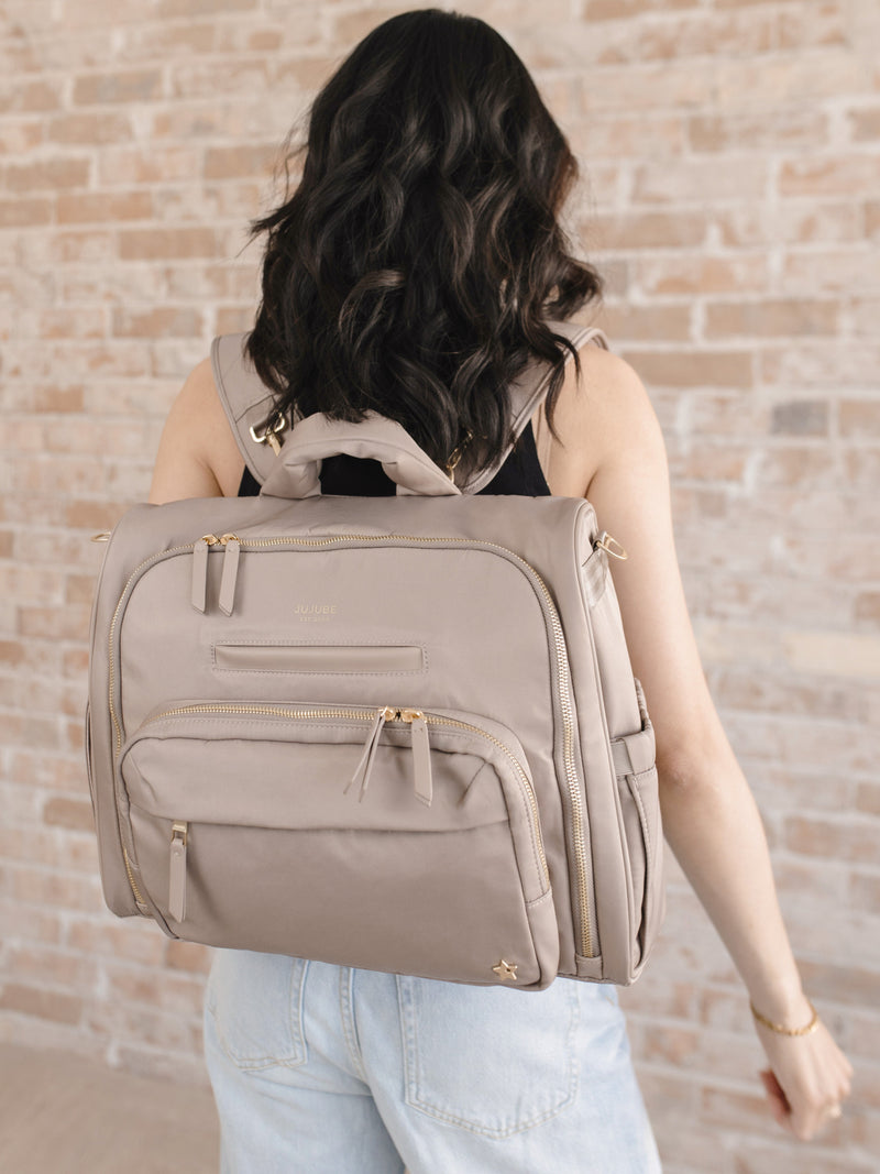 Satchel Diaper Bag - Taupe