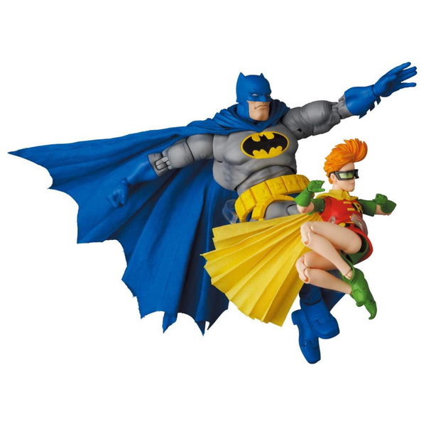 Medicom Toy: Batam: Mafex Batman (Blue Ver.) and Robin (The Dark Knight Returns) #139
