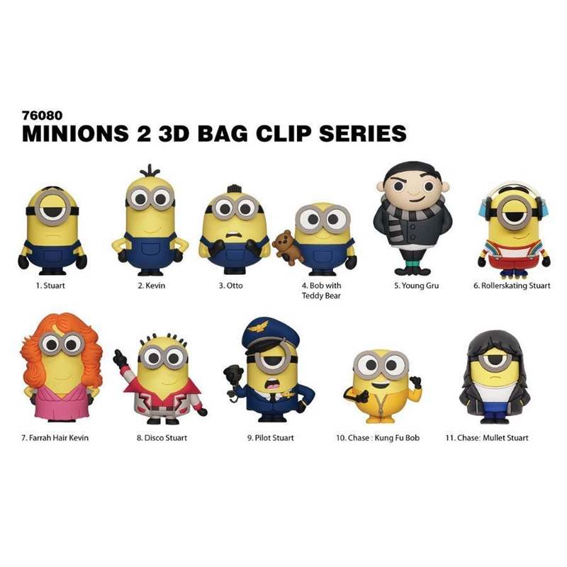 Monogram: Minions: The Rise of Gru Series 1 - 3D Foam Bag Clip Blind Bag