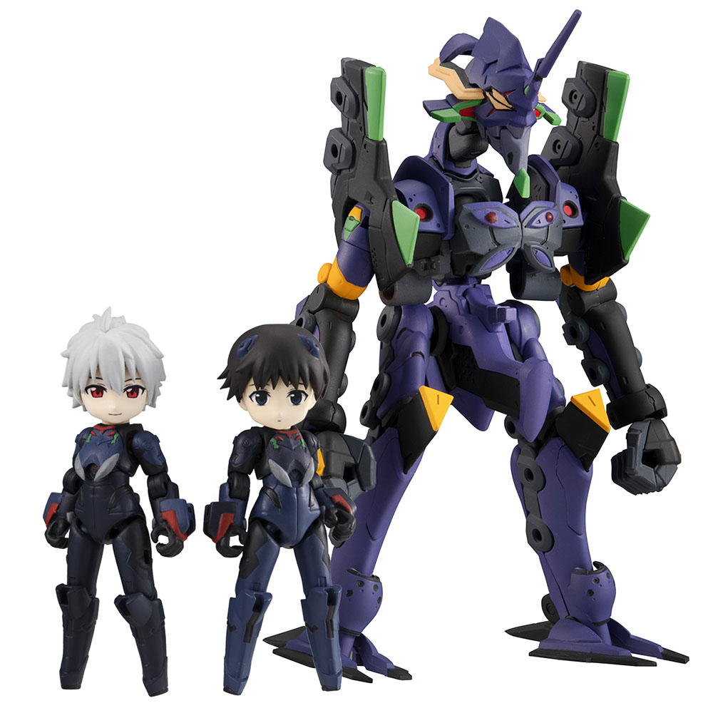 Megahouse: Evangelion: New Theatrical Edition - Desktop Army Shinji Ikari, Kaworu Nagisa and EVA-13