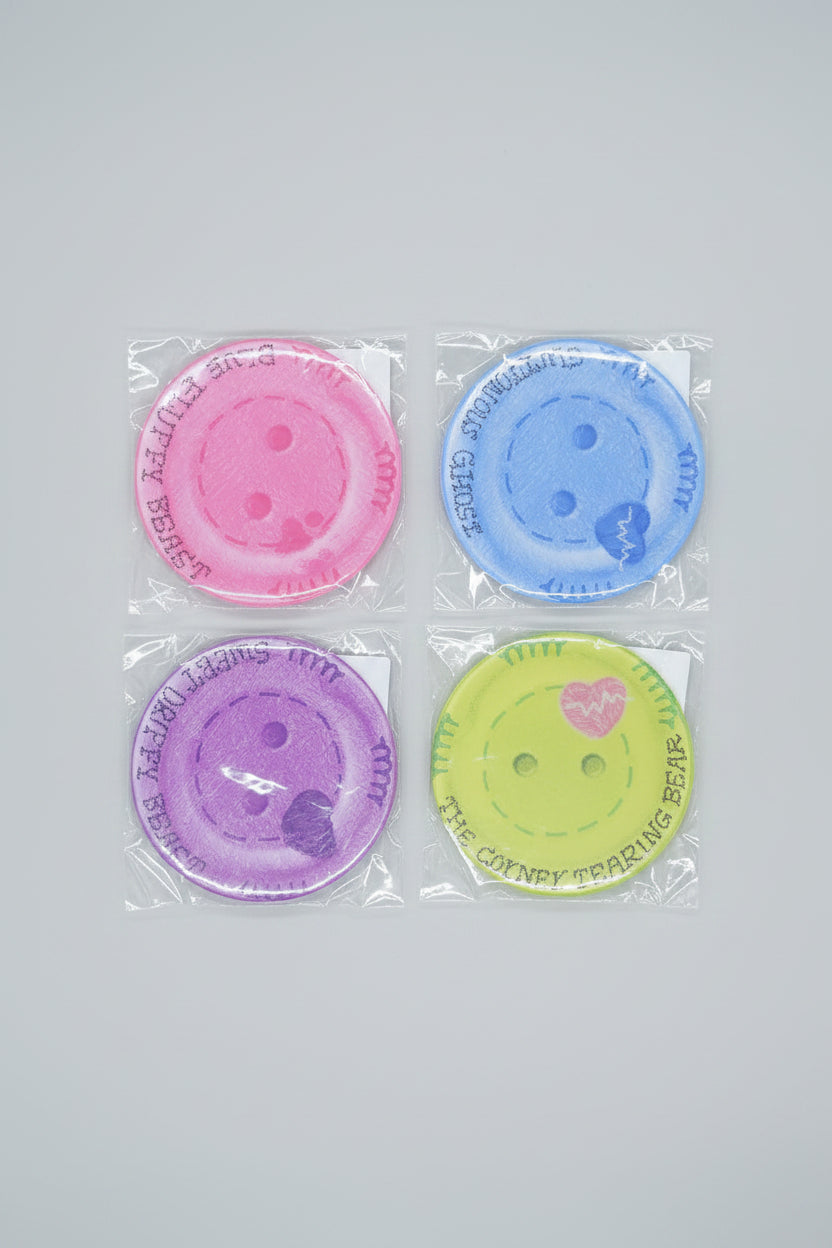 HereToy: WAUKUKU Handmade World Series Merchandise – Acrylic Button Coaster (1 random coaster)