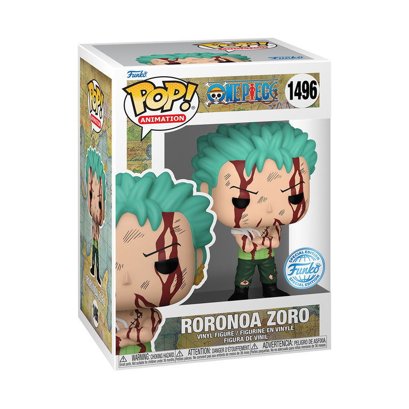 Funko POP! One Piece - Zoro (Nothing Happened) Vinyl Figure #1496 Spec Funko POP! One Piece - Zoro (Nothing Happened) Vinyl Figure #1496 Spec