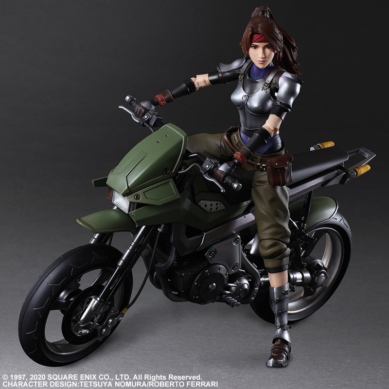 SQUARE ENIX: FINAL FANTASY VII REMAKE PLAY ARTS KAI - Jessie and Motorcycle Action Figure Set