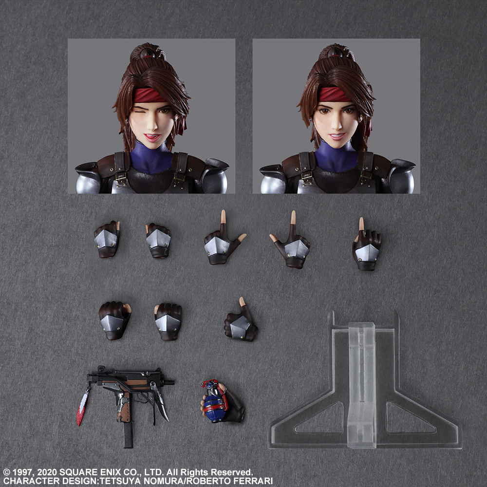 SQUARE ENIX: FINAL FANTASY VII REMAKE PLAY ARTS KAI - Jessie and Motorcycle Action Figure Set