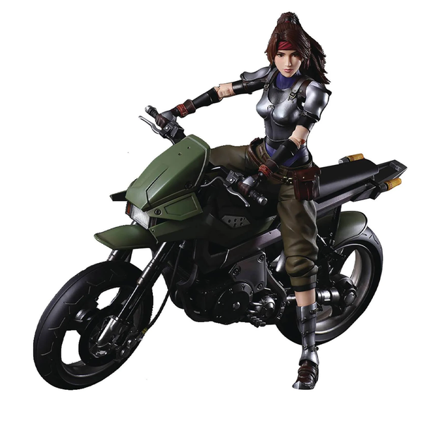 SQUARE ENIX: FINAL FANTASY VII REMAKE PLAY ARTS KAI - Jessie and Motorcycle Action Figure Set