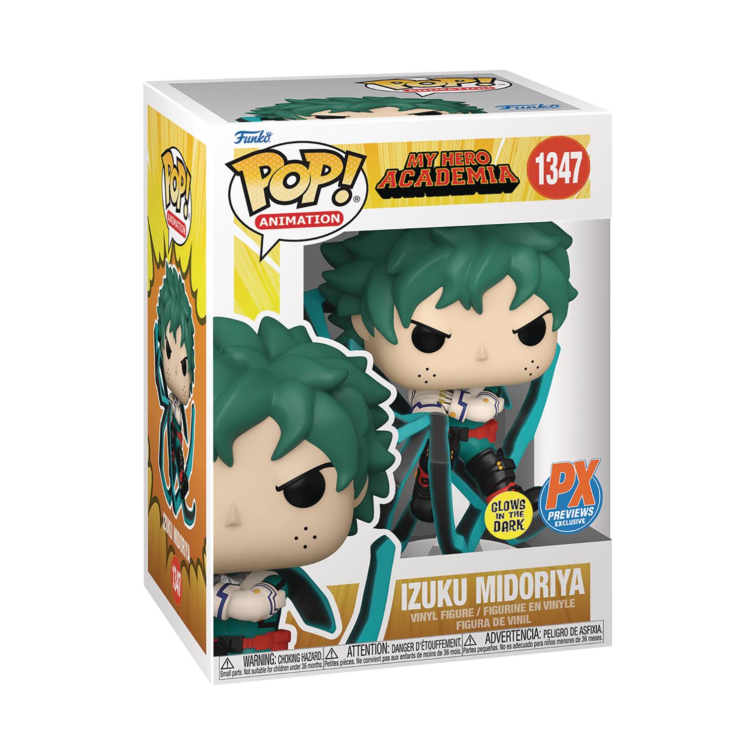 Funko POP! My Hero Academia - Deku (Black Whip) (Glow in the Dark) #1347 - Previews Exclusive (PX)