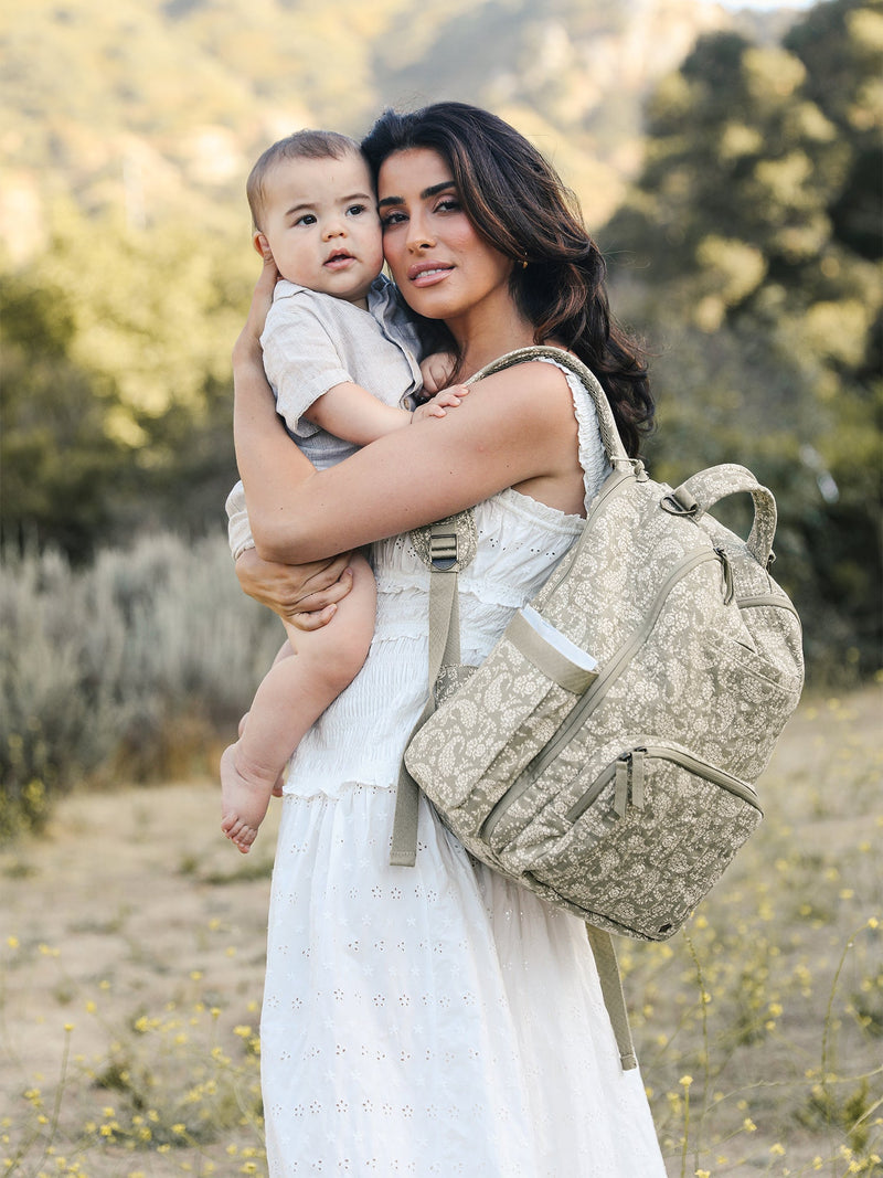 Sazan + JuJuBe Classic Diaper Backpack - Paisley Floral