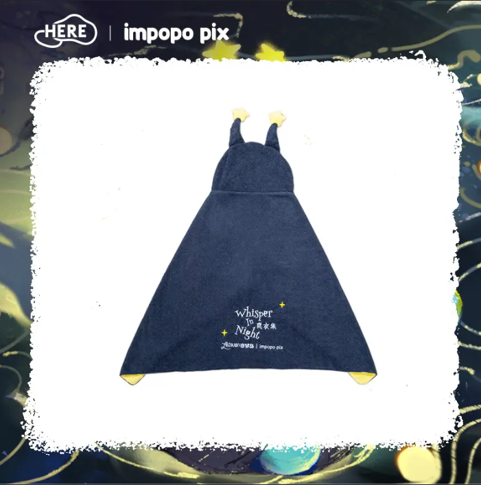 Heretoy: Impopo Pix Whisper in Night Poncho Blanket