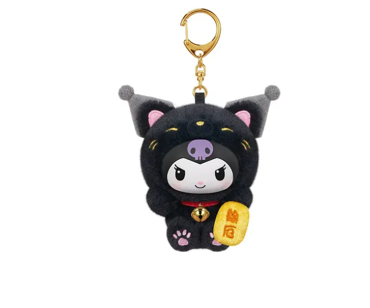 TOPTOY: Sanrio Characters Lucky Cat Series Plush Keychain - 1 Blind Box