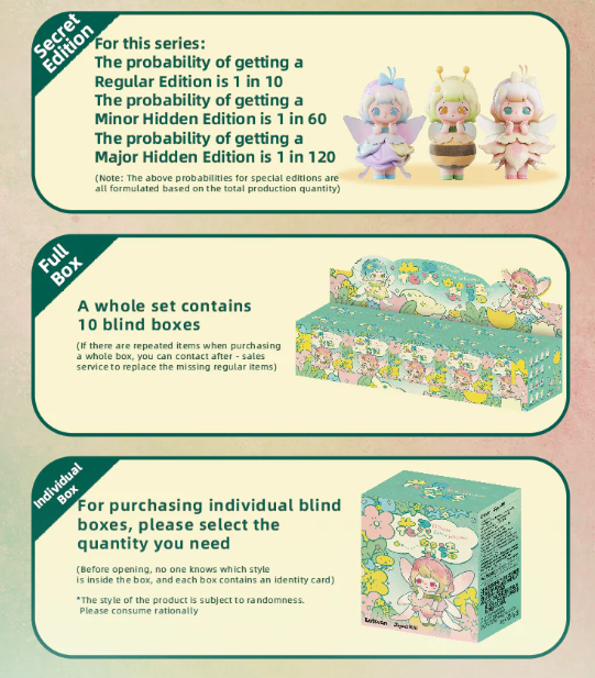 HereToy: ZIYULI Flower Spirit Whisper Figure Series - 1 Blind Box