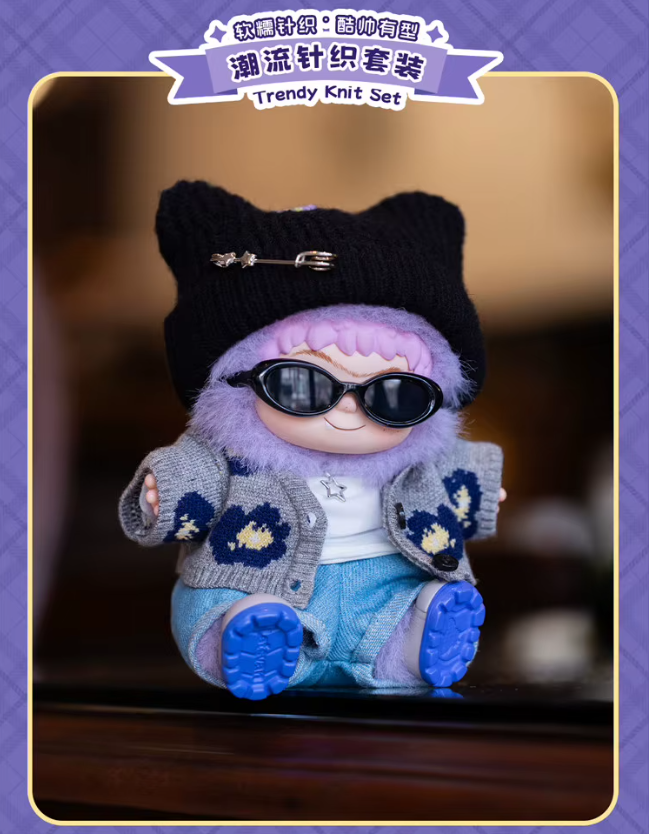 HereToy: WAKUKU Big Star Series Doll Outfit (Trendy Knit Set)