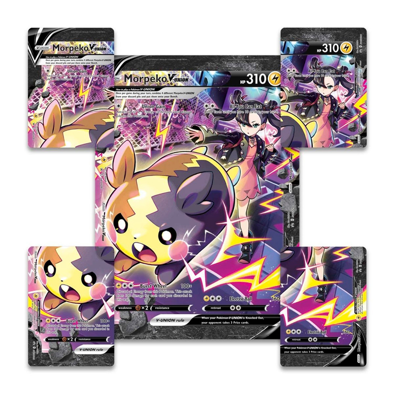 Pokemon Trading Card Game: Crown Zenith - Morpeko V-UNION Playmat Premium Treasures Collection