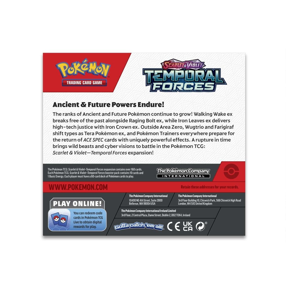 Pokemon Trading Card Game: Scarlet & Violet - Temporal Forces Booster Pokemon Trading Card Game: Scarlet & Violet - Temporal Forces Booster