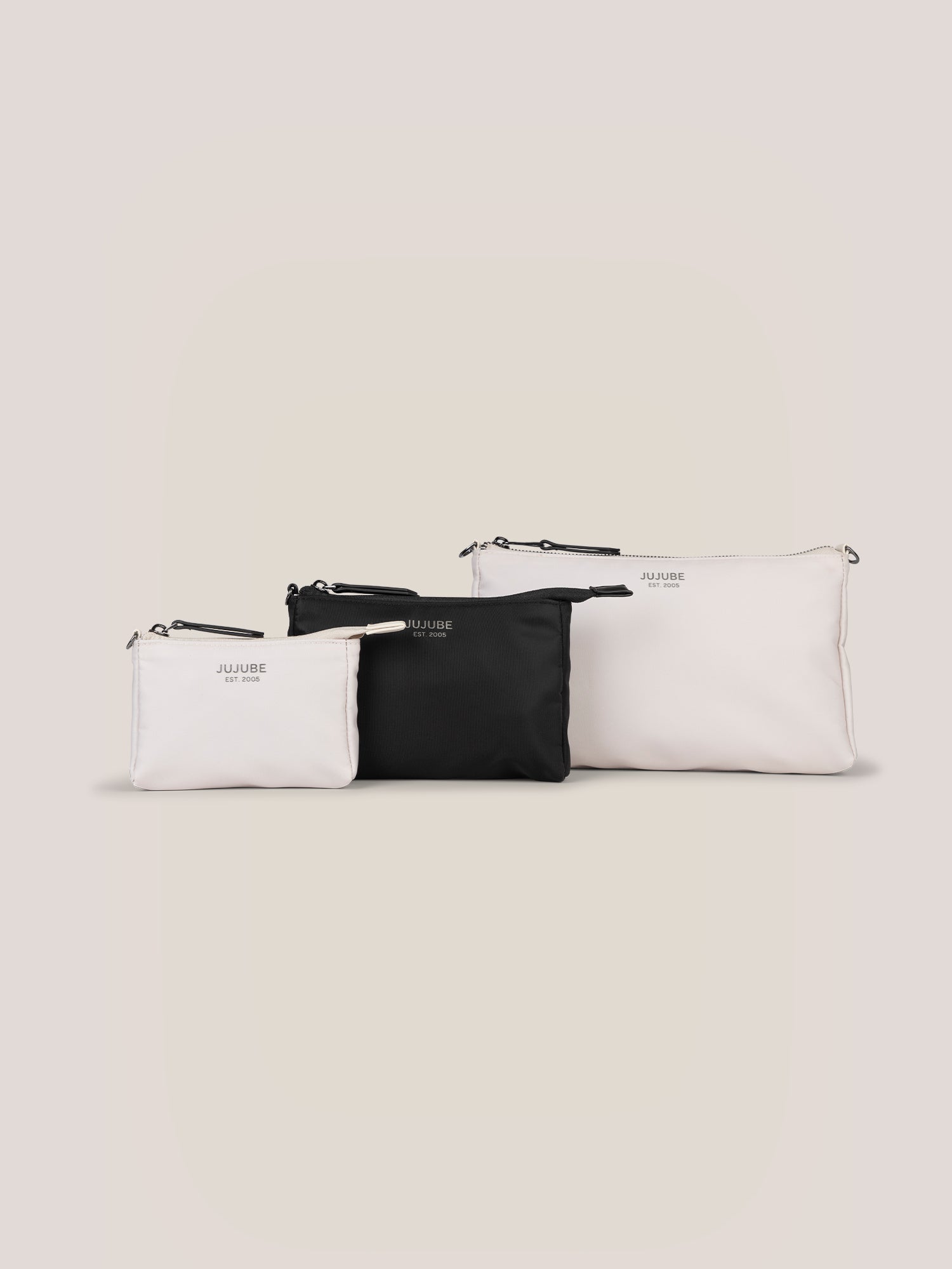 Witney Carson 3-piece Pouch Set - Cloud & Black