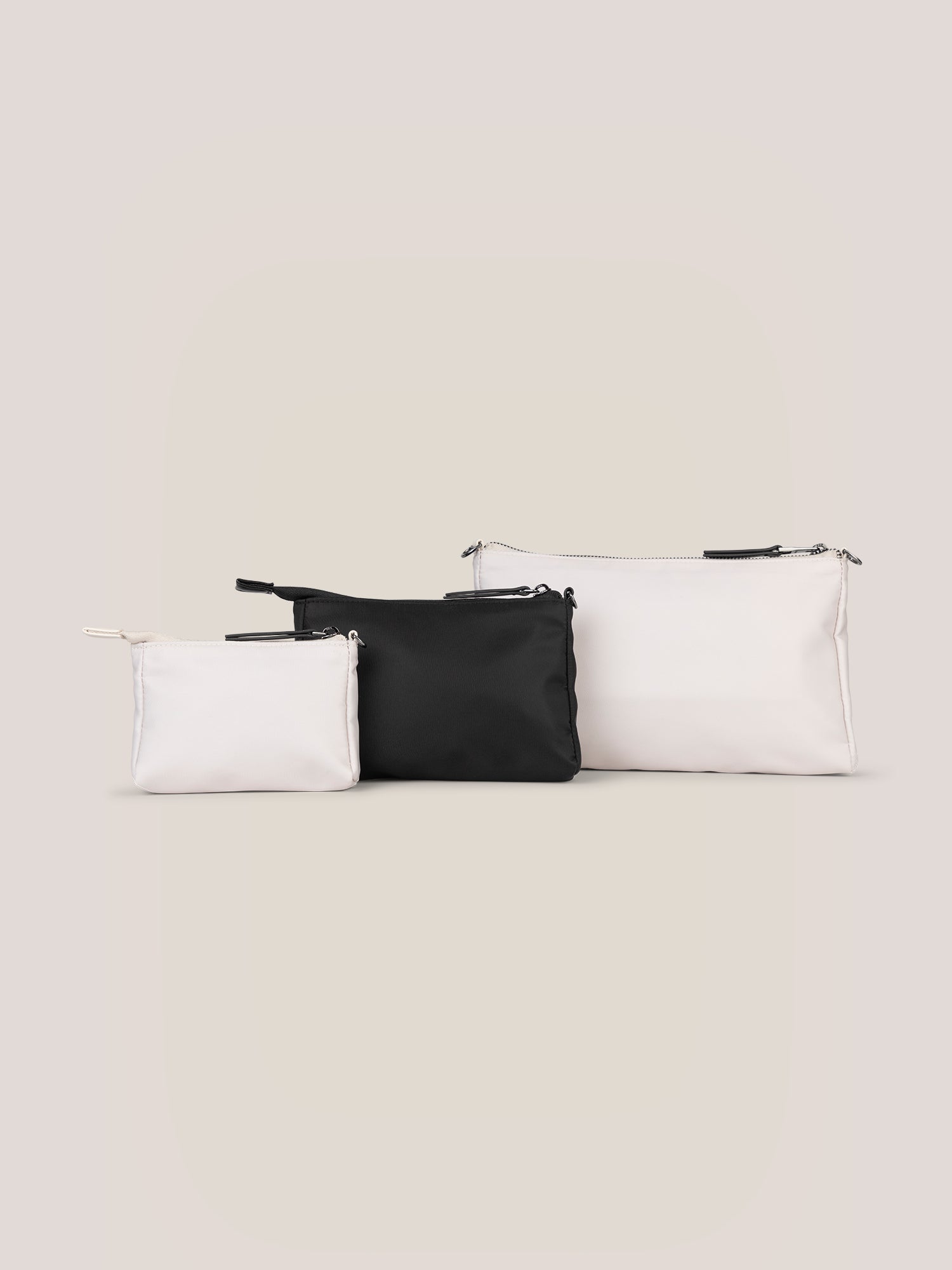 Witney Carson 3-piece Pouch Set - Cloud & Black