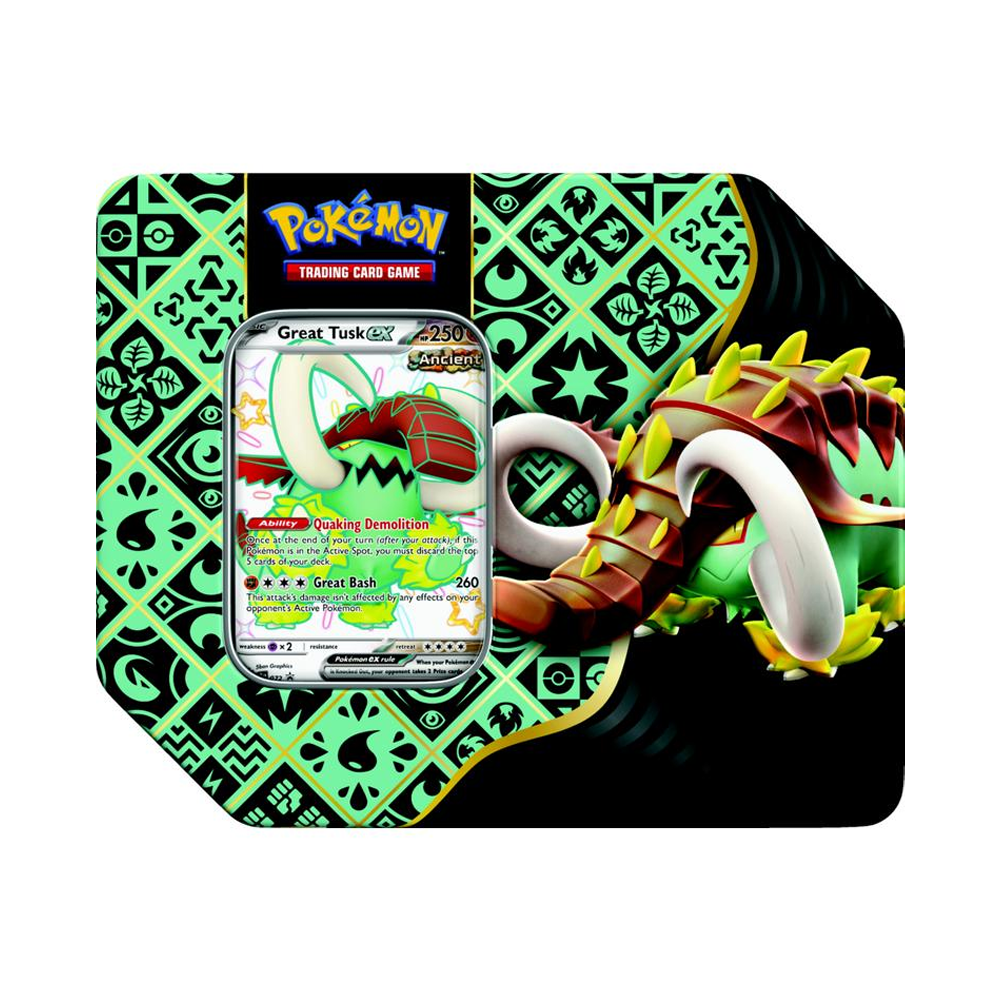 Pokemon Trading Card Game: Paldean Fates Tin (Assortment) Pokemon Trading Card Game: Paldean Fates Tin (Assortment)