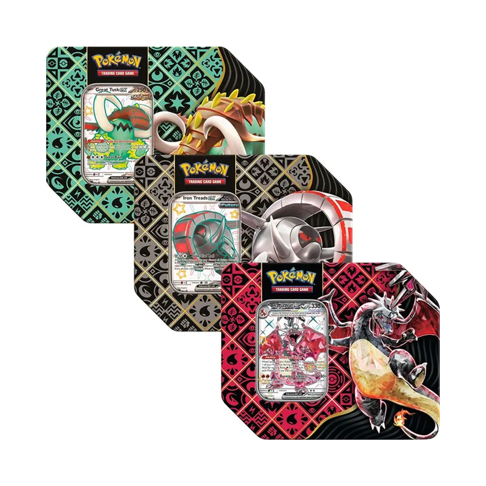 Pokemon Trading Card Game: Paldean Fates Tin (Assortment) Pokemon Trading Card Game: Paldean Fates Tin (Assortment)