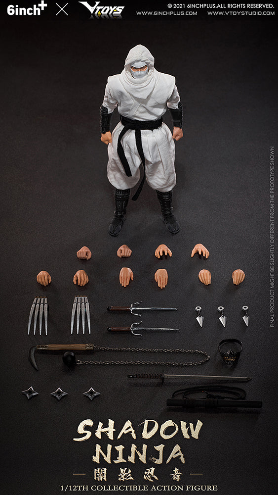 VToys x 6Inch: Shadow Ninja (White Ver) 1/12 scale figure