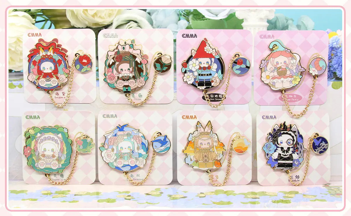 MJ Studio: EMMA Unexplored Forest Flower Garden Series Trading Badge - 1 blind box