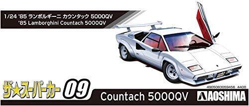 Aoshima: Initial D - 85' Lamborghini Countach 5000QV 1/32 Scale Model Kit #9