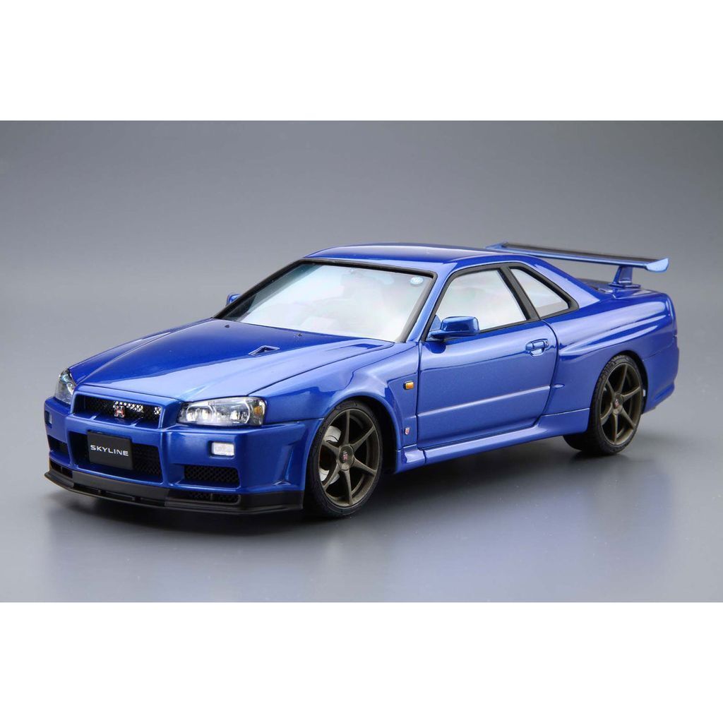 Aoshima: 1/24 NISSAN BNR34 SKYLINE GT-R V-spec? '02 Scale Model Kit #08