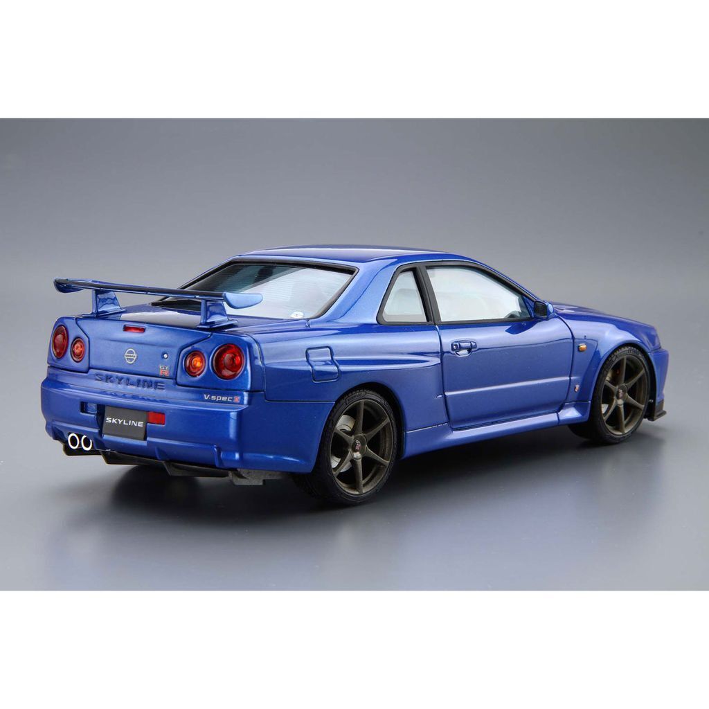 Aoshima: 1/24 NISSAN BNR34 SKYLINE GT-R V-spec? '02 Scale Model Kit #08