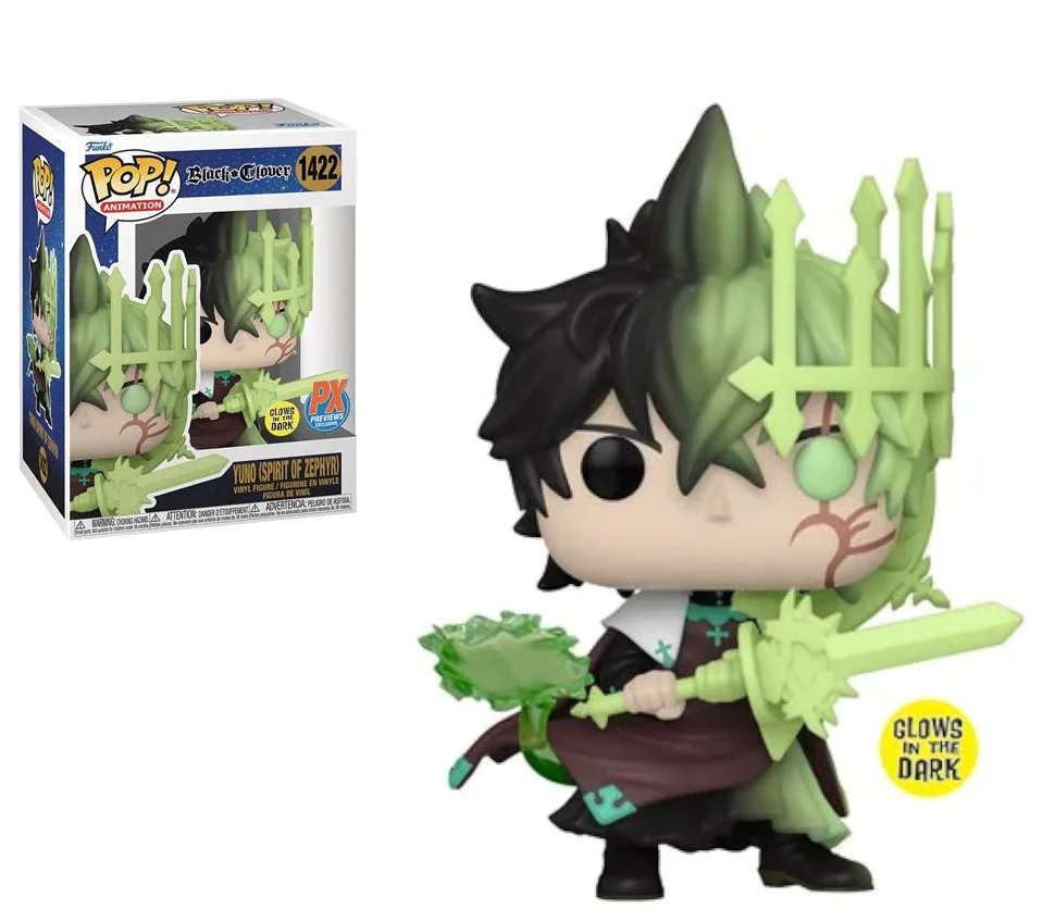 Funko POP! Black Clover - Yuno (Spirit of Zephyr) Figure #1422 Preview Exclusives (PX)